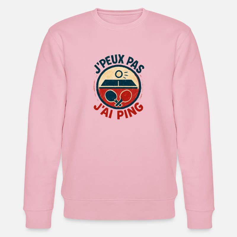 Ich kann nicht, ich ping. - Stanley/Stella Unisex Bio-Sweatshirt CHANGER  - Hellrosa