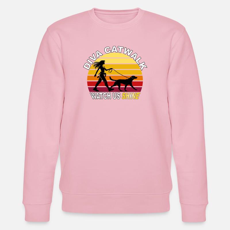 Diva Catwalk - Watch Us Shine Retro - Stanley/Stella Unisex Bio-Sweatshirt CHANGER  - Hellrosa
