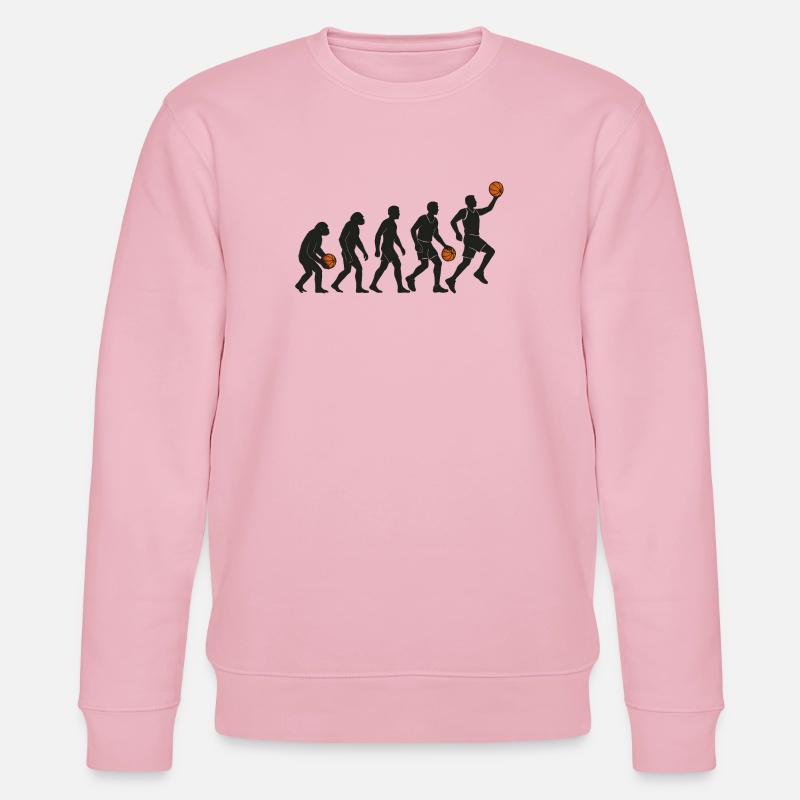 Évolution du joueur de basket - Sweat bio CHANGER Stanley/Stella Unisexe - rose pâle