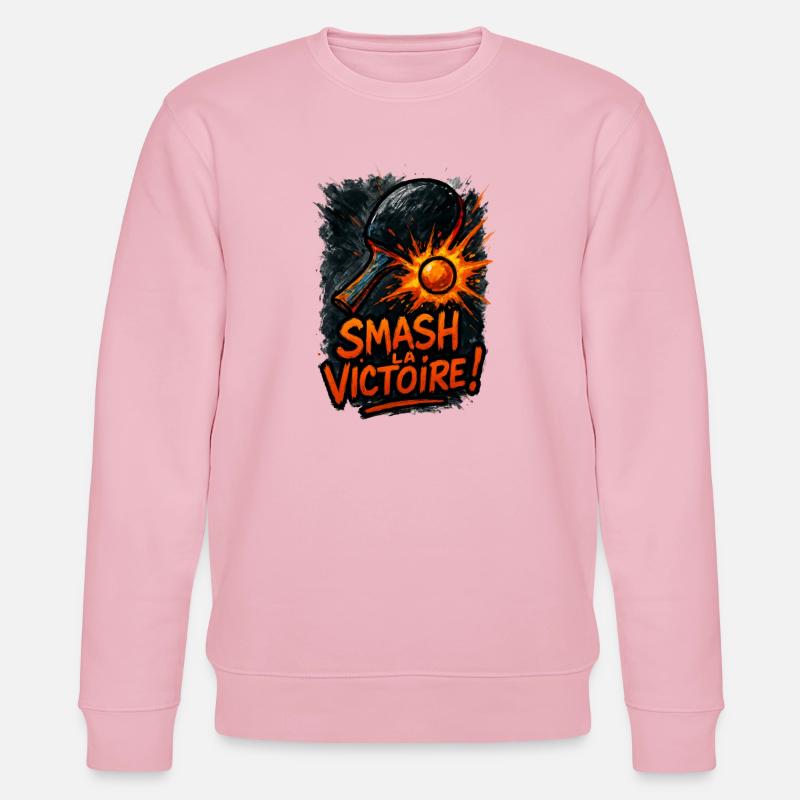 Zerstört den Sieg! Tischtennis - Stanley/Stella Unisex Bio-Sweatshirt CHANGER - Hellrosa