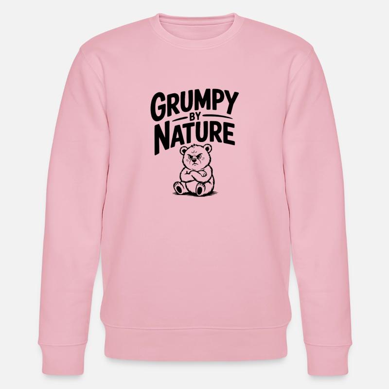 Grumpy by Nature - Stanley/Stella CHANGER Unisex Organic Sweatshirt - cotton pink