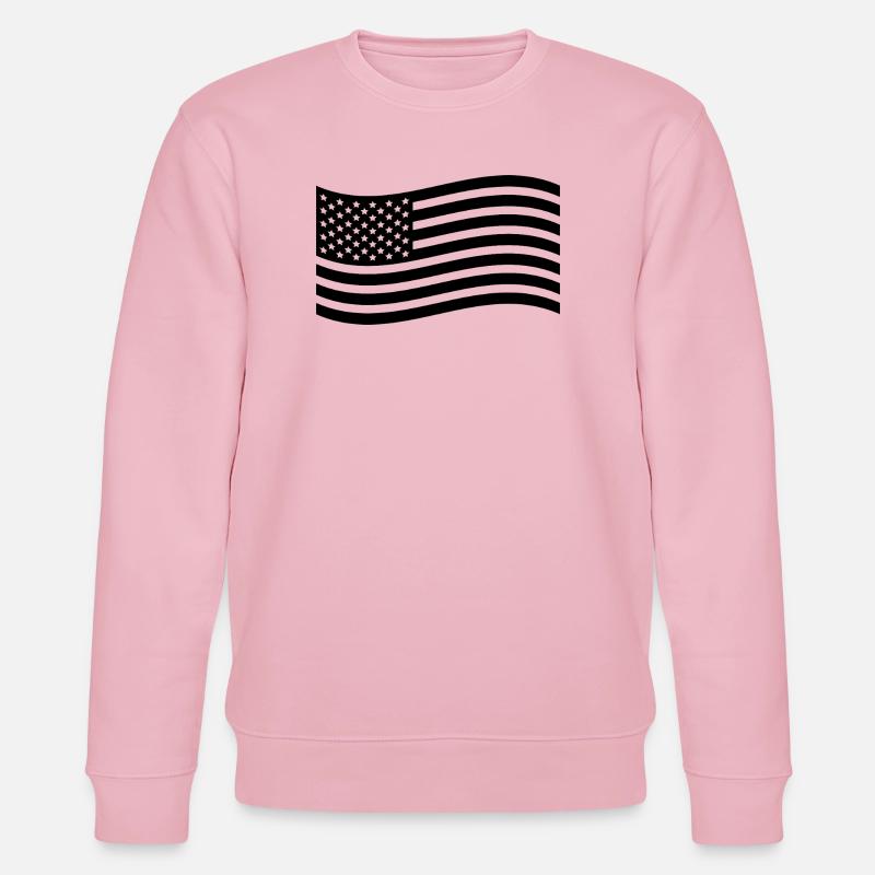 Verwenden Sie Flags - Stanley/Stella Unisex Bio-Sweatshirt CHANGER  - Hellrosa