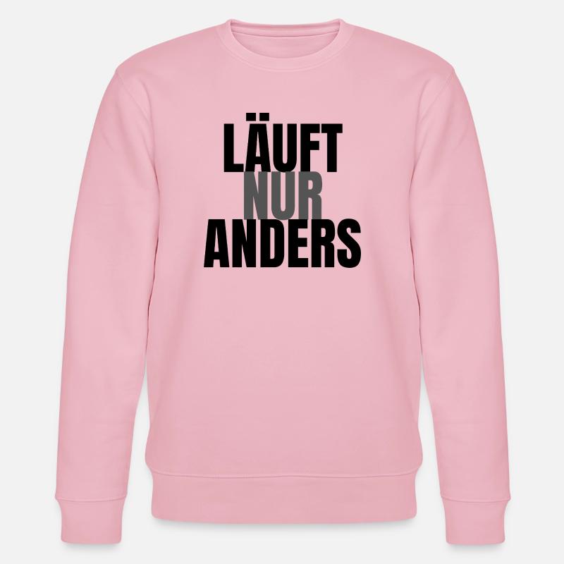 Läuft nur anders - Stanley/Stella Unisex Bio-Sweatshirt CHANGER  - Hellrosa