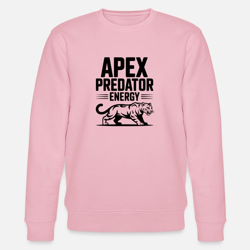 Energie des Spitzenprädators - Stanley/Stella Unisex Bio-Sweatshirt CHANGER  - Hellrosa