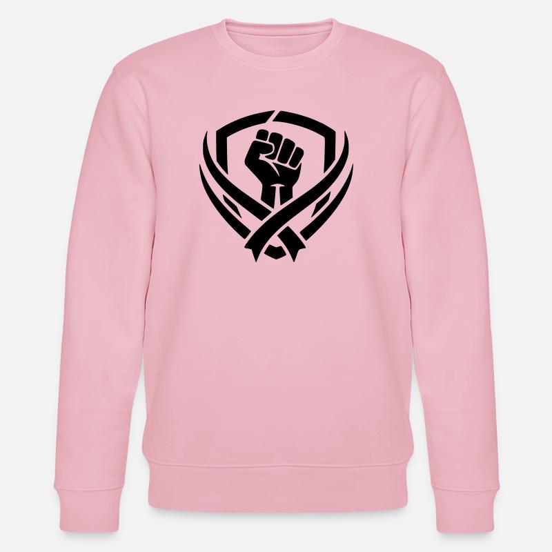 logo combat  - Sweat bio CHANGER Stanley/Stella Unisexe - rose pâle