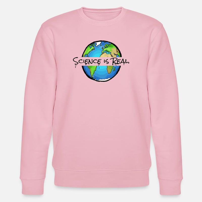 La science est réelle - Déclaration - Sweat bio CHANGER Stanley/Stella Unisexe - rose pâle