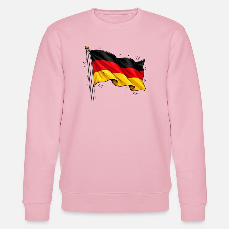 Drapeau allemand - Sweat bio CHANGER Stanley/Stella Unisexe - rose pâle