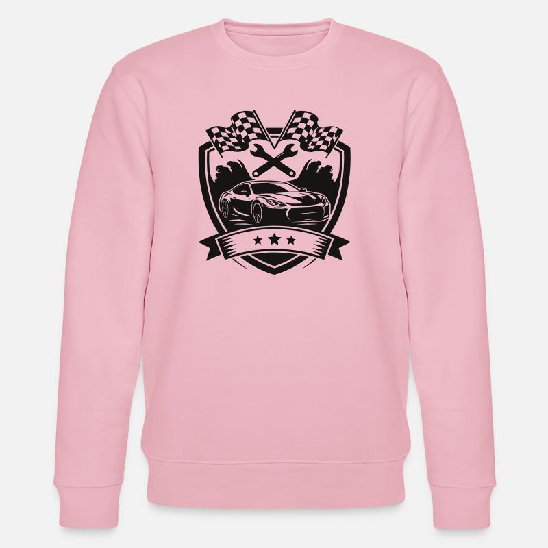 Auto KFZ Shield Logo - Stanley/Stella Unisex Bio-Sweatshirt CHANGER  - Hellrosa