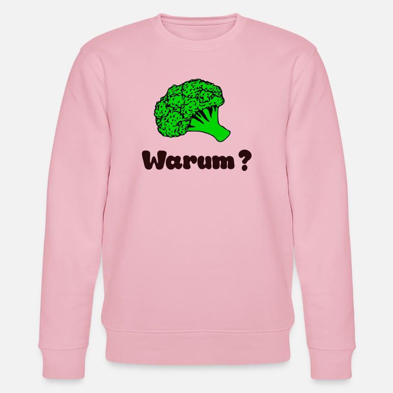 Warum Brokkoli - Stanley/Stella Unisex Bio-Sweatshirt CHANGER  - Hellrosa