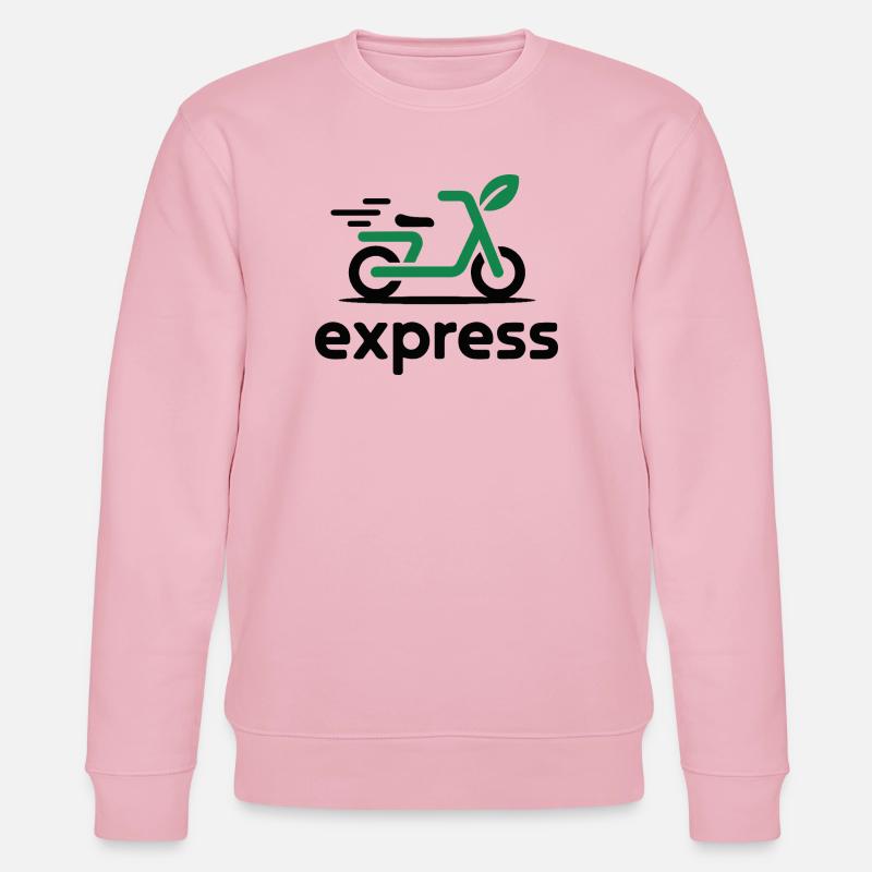 Eco Express Leaf Roller Logo - Stanley/Stella Unisex Bio-Sweatshirt CHANGER  - Hellrosa
