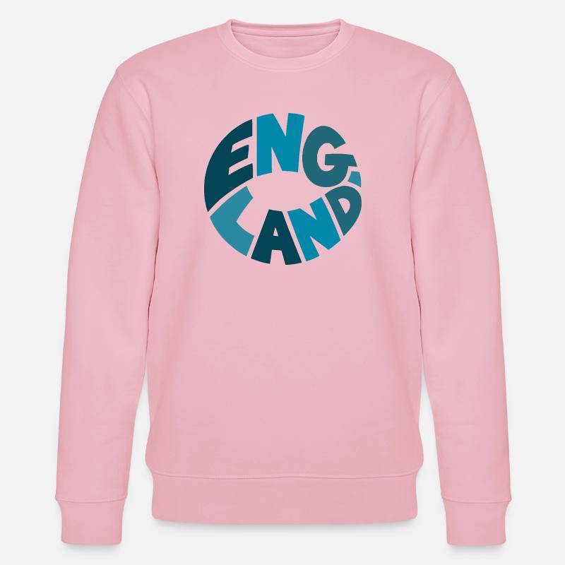 England Kreis Logo Typografie - Stanley/Stella Unisex Bio-Sweatshirt CHANGER  - Hellrosa
