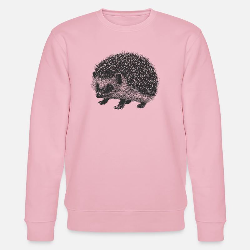 Hérisson de jardin - Sweat bio CHANGER Stanley/Stella Unisexe - rose pâle