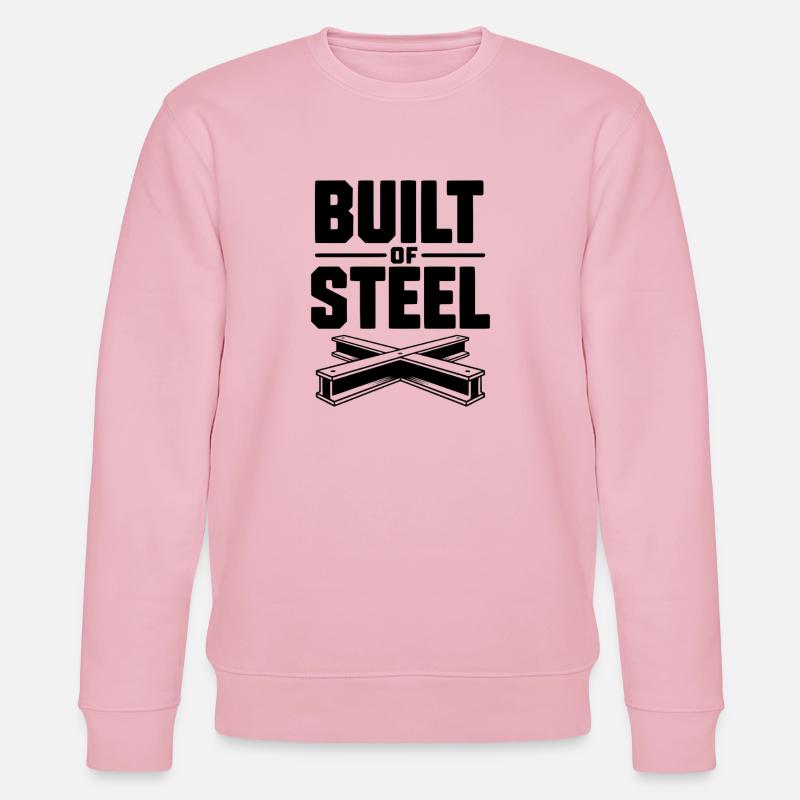 Construit en acier - Sweat bio CHANGER Stanley/Stella Unisexe - rose pâle