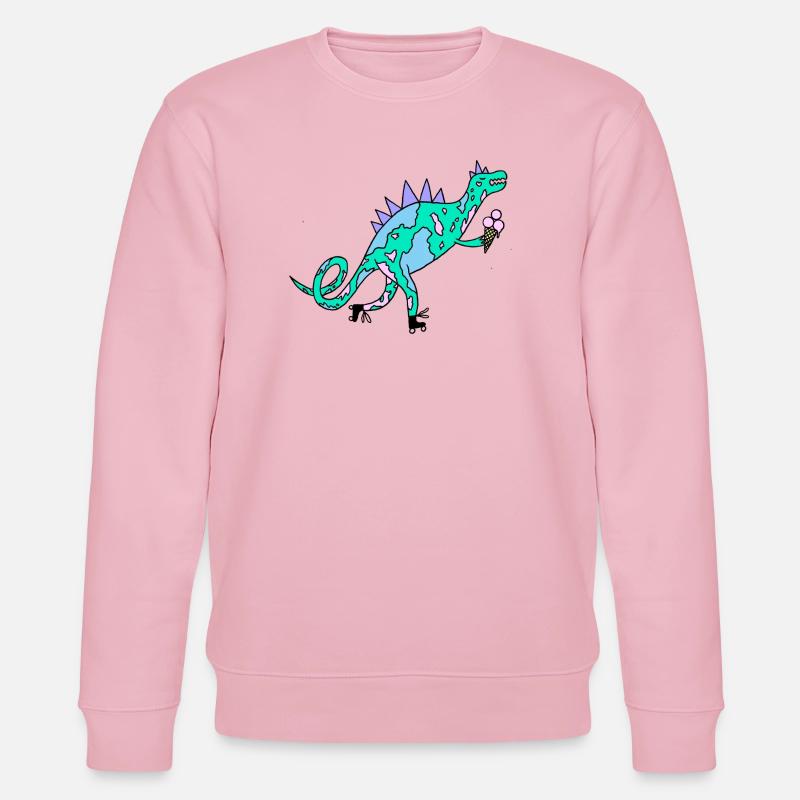 Rollerskates_Dino - Sweat bio CHANGER Stanley/Stella Unisexe - rose pâle