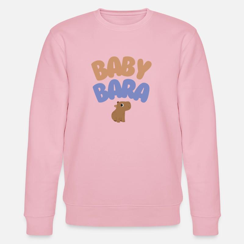 Baby Bara Capybara - Stanley/Stella Unisex Bio-Sweatshirt CHANGER  - Hellrosa