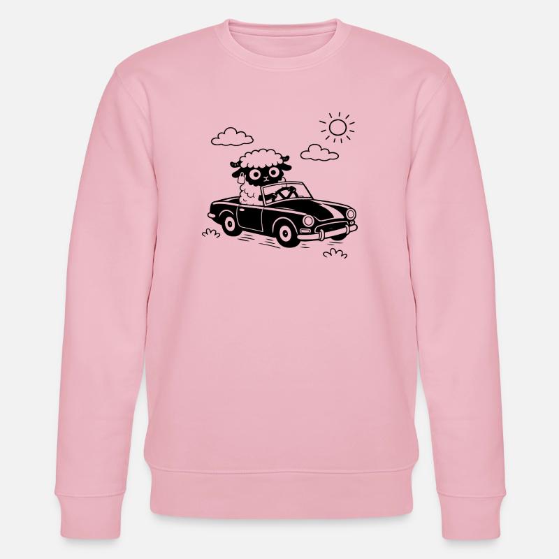 Mouton décapotable - Sweat bio CHANGER Stanley/Stella Unisexe - rose pâle