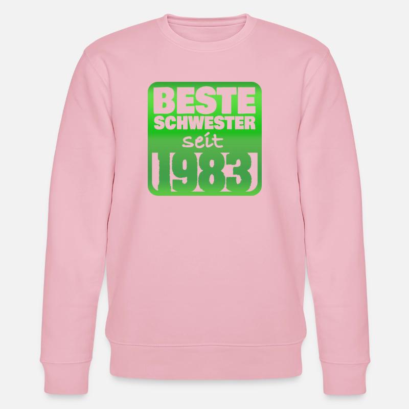 Schwester 1983 - Stanley/Stella Unisex Bio-Sweatshirt CHANGER  - Hellrosa