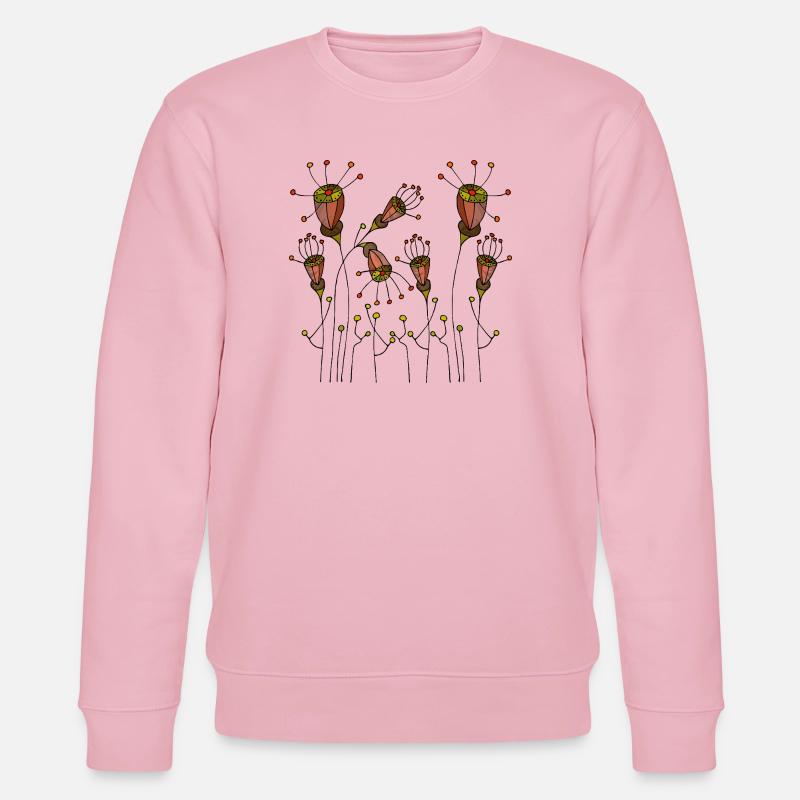 Fleur - Sweat bio CHANGER Stanley/Stella Unisexe - rose pâle