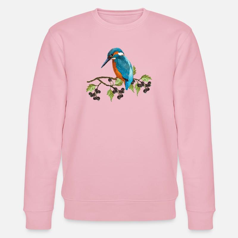 Bunter Vogel - Stanley/Stella Unisex Bio-Sweatshirt CHANGER  - Hellrosa