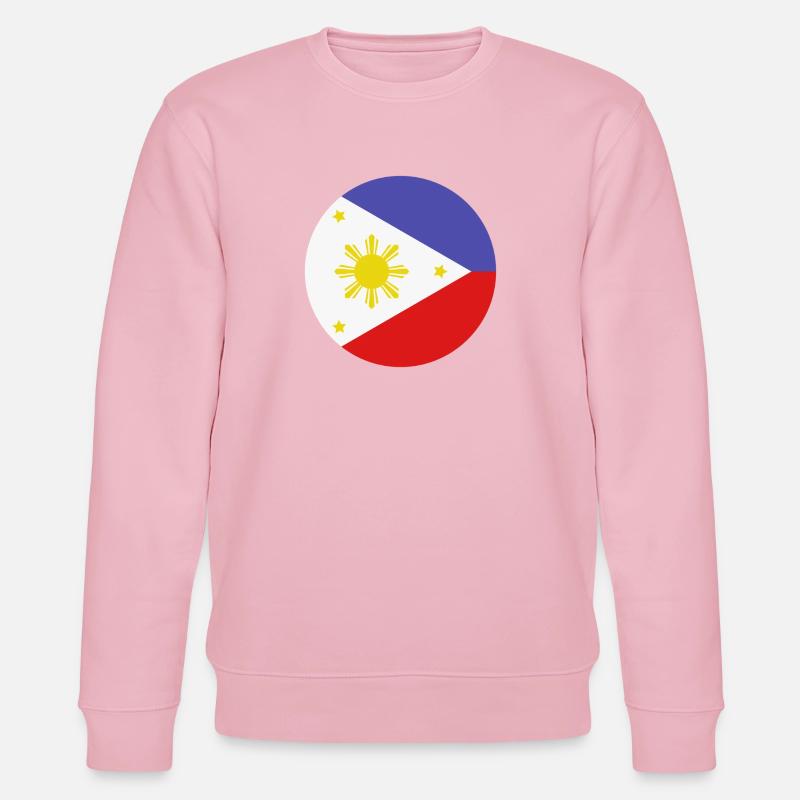 Drapeau rond philippin - Sweat bio CHANGER Stanley/Stella Unisexe - rose pâle
