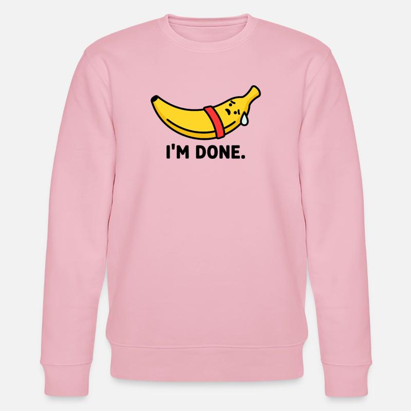 Das Workout Burnout Banana - Stanley/Stella Unisex Bio-Sweatshirt CHANGER  - Hellrosa