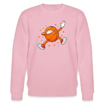 Mascotte de basket-ball drôle Joueur de dessins animés - Sweat bio CHANGER Stanley/Stella Unisexe - rose pâle - Devant - Jaron (178cm) & Liana (172cm)