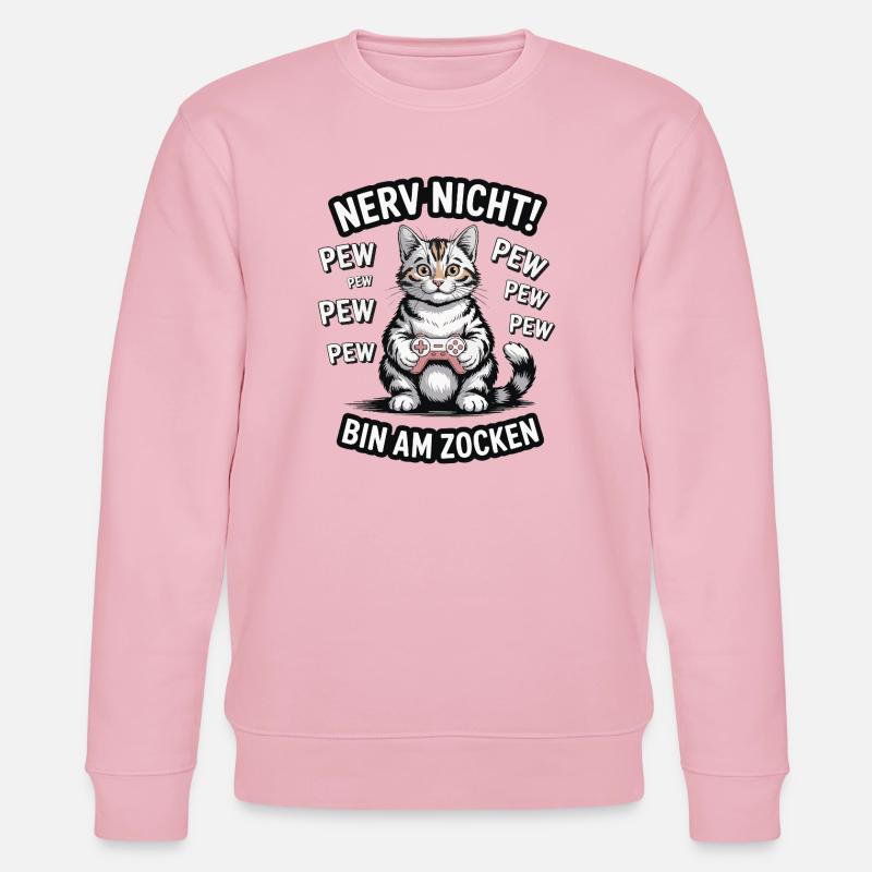 Courage Not I Gaming Cat Design - Sweat bio CHANGER Stanley/Stella Unisexe - rose pâle