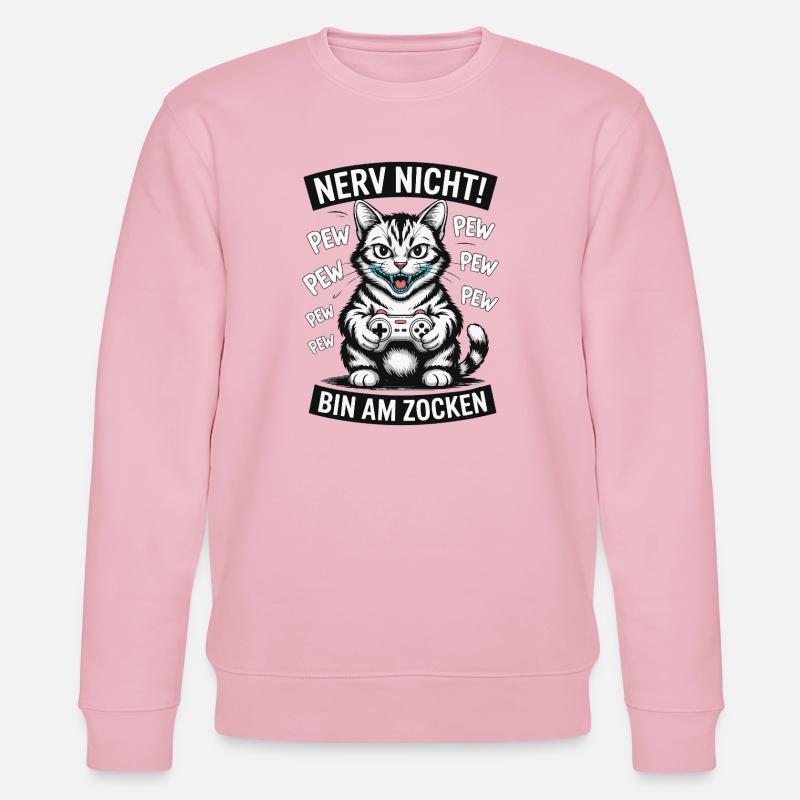 Courage Not I Gaming Cat Design - Sweat bio CHANGER Stanley/Stella Unisexe - rose pâle