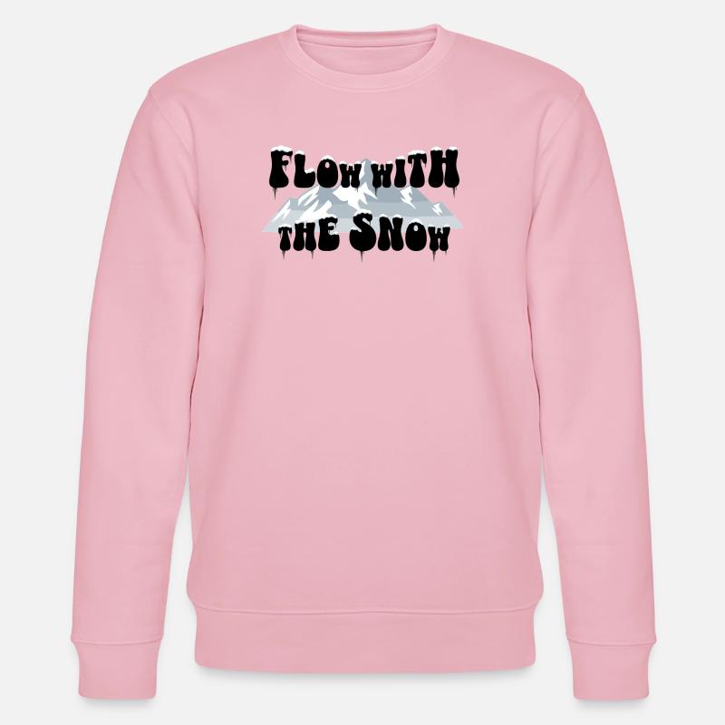 Flow with the Snow - Ski & Berge - Stanley/Stella Unisex Bio-Sweatshirt CHANGER  - Hellrosa