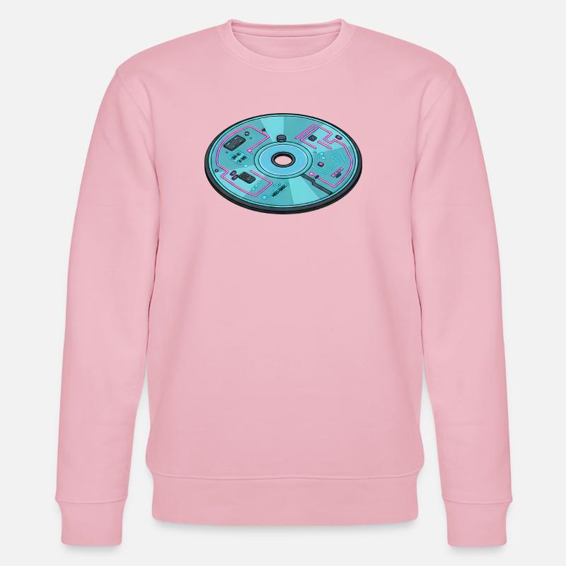 Digital Future Computer 90s Retro Design - Stanley/Stella CHANGER Unisex Organic Sweatshirt - cotton pink