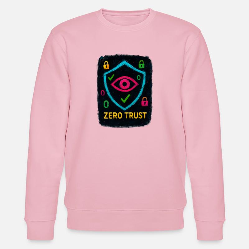 Cybersécurité : Zero Trust - Sweat bio CHANGER Stanley/Stella Unisexe - rose pâle