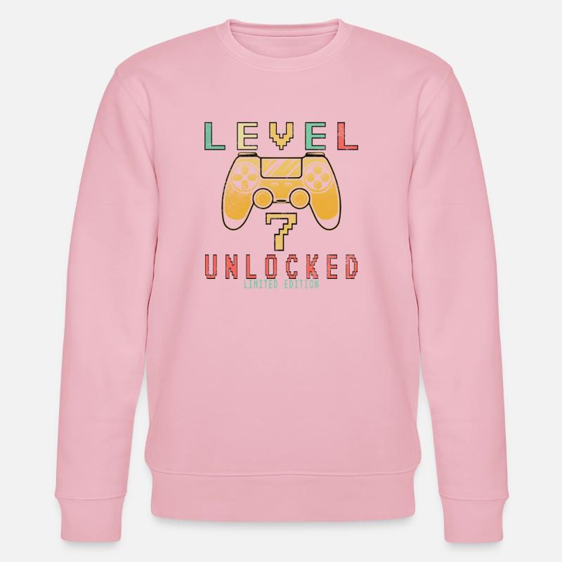 Level 7 Unlocked Limited Edition - Stanley/Stella Unisex Bio-Sweatshirt CHANGER  - Hellrosa