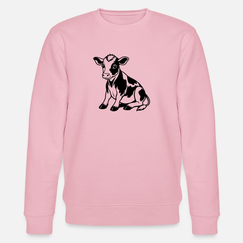 Bébé vache - Sweat bio CHANGER Stanley/Stella Unisexe - rose pâle