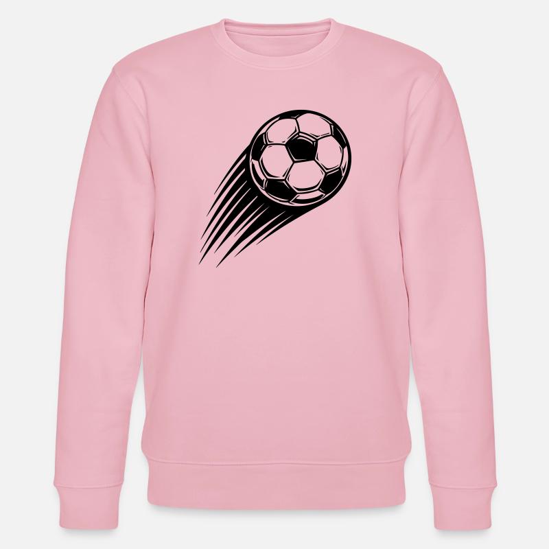 Soccer Ball Icon - Stanley/Stella CHANGER Unisex Organic Sweatshirt - cotton pink