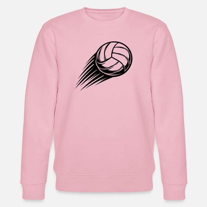 Volleyball Ball - Stanley/Stella Unisex Bio-Sweatshirt CHANGER  - Hellrosa