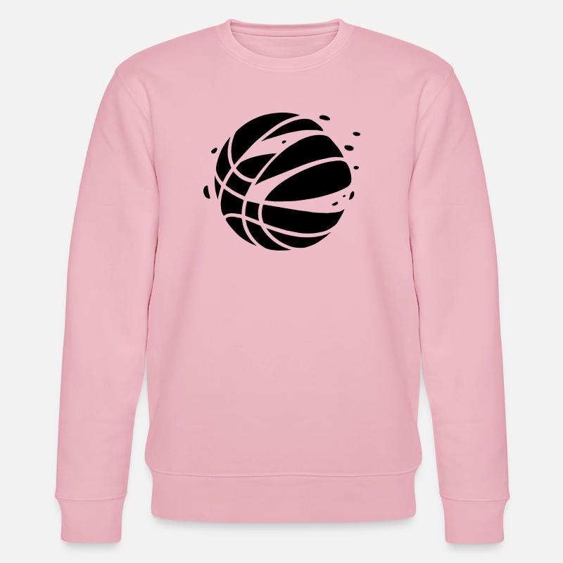 Conception minimale des ballons de basket - Sweat bio CHANGER Stanley/Stella Unisexe - rose pâle