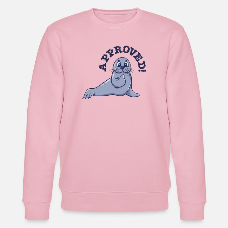 Approbation du dessin animé Pouce levé - Sweat bio CHANGER Stanley/Stella Unisexe - rose pâle
