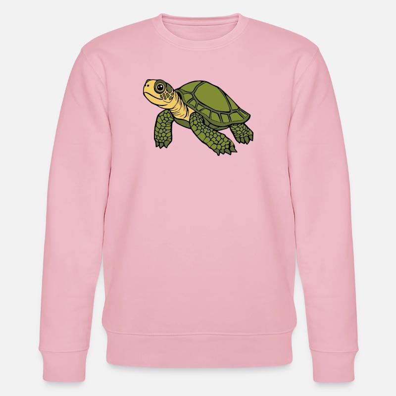 Schildkröten Schildkröten - Stanley/Stella Unisex Bio-Sweatshirt CHANGER  - Hellrosa