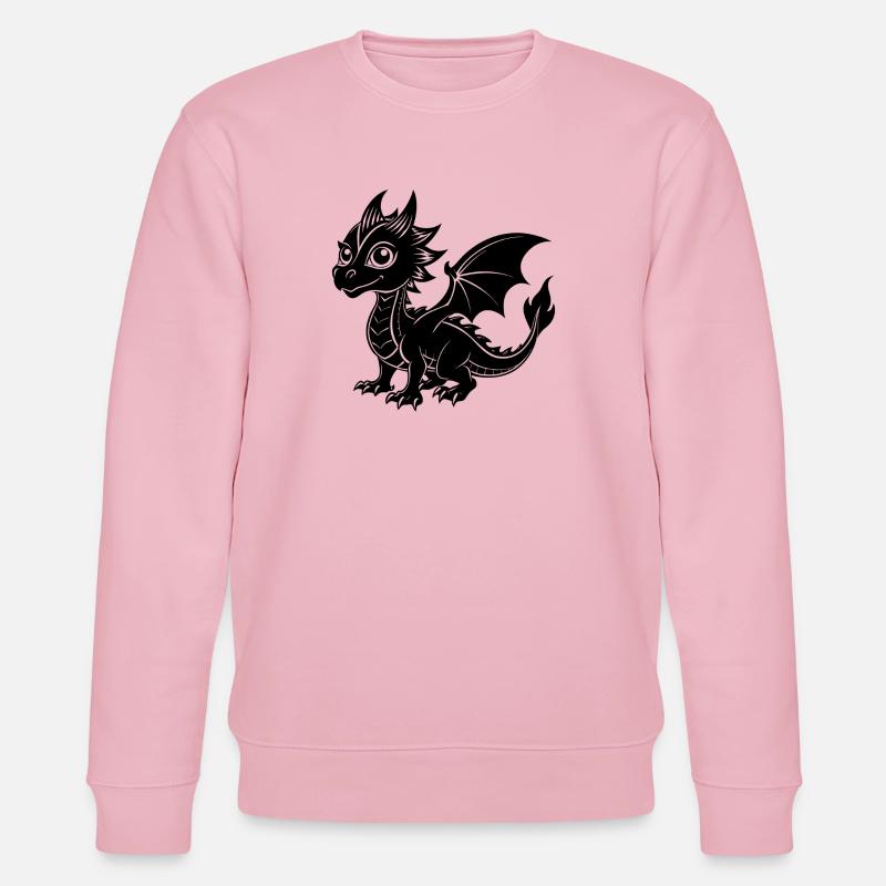 Babydrache - Stanley/Stella Unisex Bio-Sweatshirt CHANGER  - Hellrosa