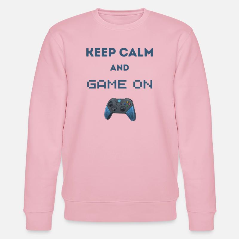 Keep Calm And Game On - Stanley/Stella Unisex Bio-Sweatshirt CHANGER  - Hellrosa