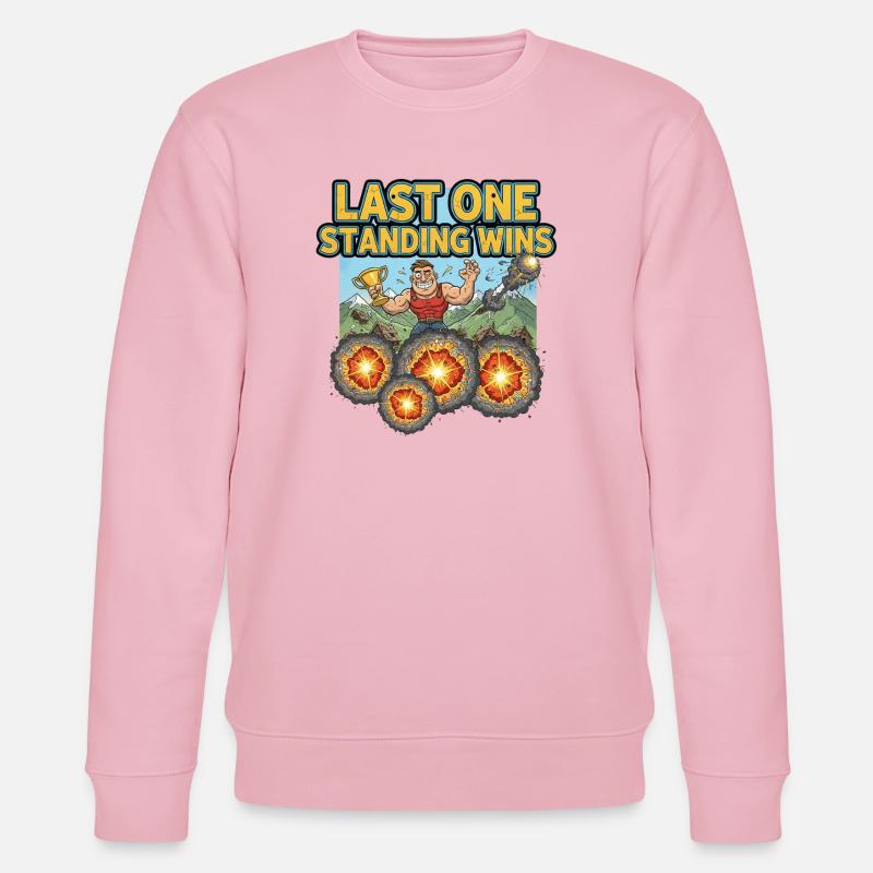 Last One Standing Wins - Stanley/Stella Unisex Bio-Sweatshirt CHANGER  - Hellrosa