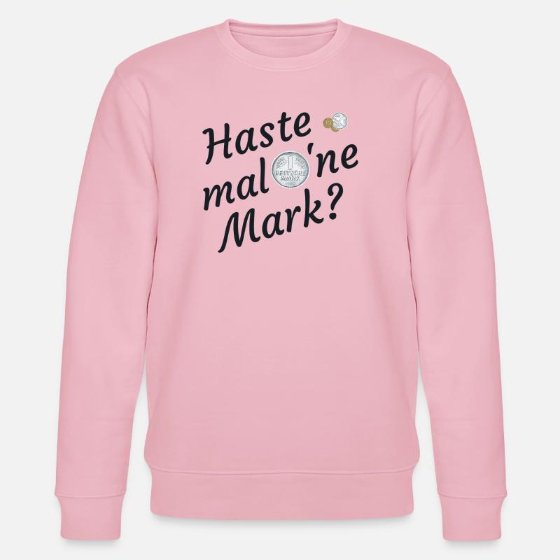 Haste Mal Eine Mark Nostalgie - Stanley/Stella Unisex Bio-Sweatshirt CHANGER  - Hellrosa