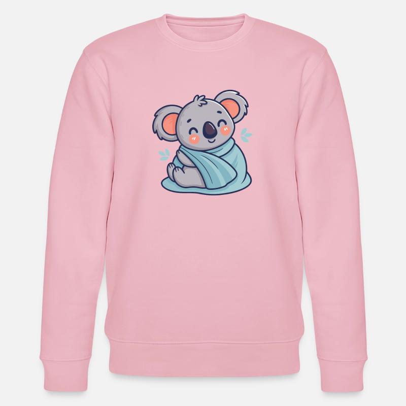 Süßer Koala bei Dodo - Stanley/Stella Unisex Bio-Sweatshirt CHANGER  - Hellrosa