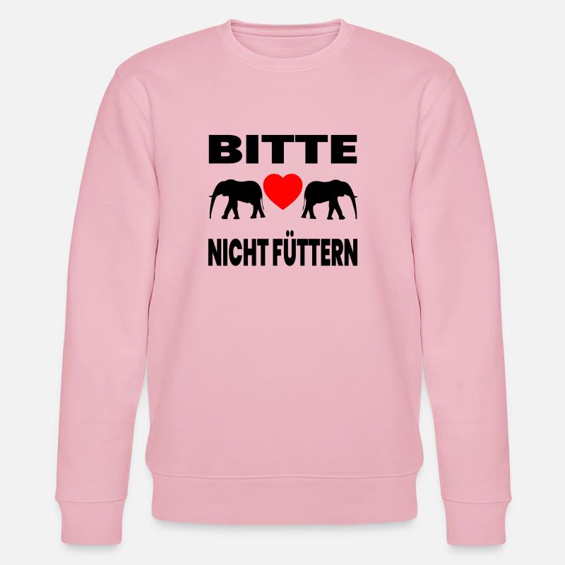 Elefanten - Stanley/Stella Unisex Bio-Sweatshirt CHANGER  - Hellrosa