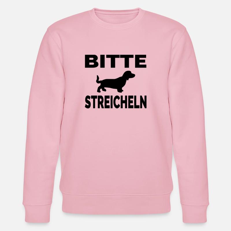 Teckel - Sweat bio CHANGER Stanley/Stella Unisexe - rose pâle