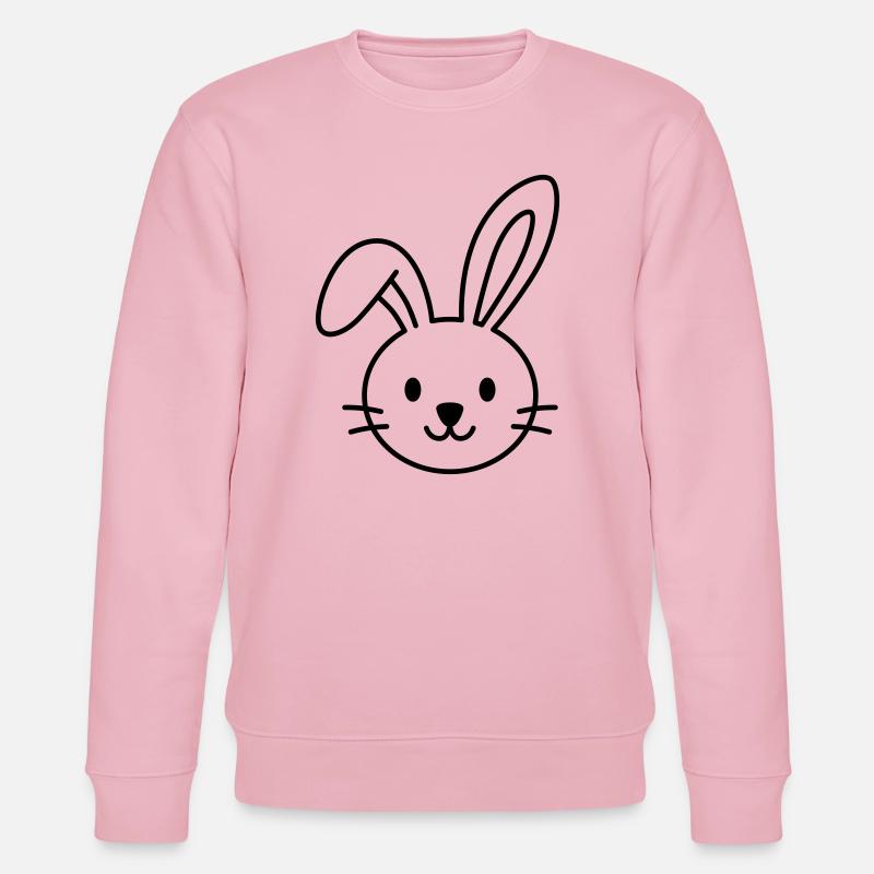 Cute bunny – Maybe the Easter bunny? - Stanley/Stella CHANGER Unisex Organic Sweatshirt - cotton pink