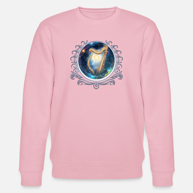 Sky Harp im Stellaren Strudel - Stanley/Stella Unisex Bio-Sweatshirt CHANGER  - Hellrosa