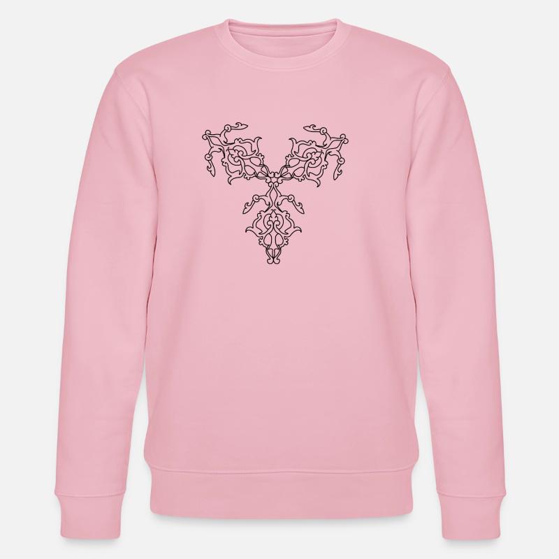 Geometric Patterns - Stanley/Stella CHANGER Unisex Organic Sweatshirt - cotton pink
