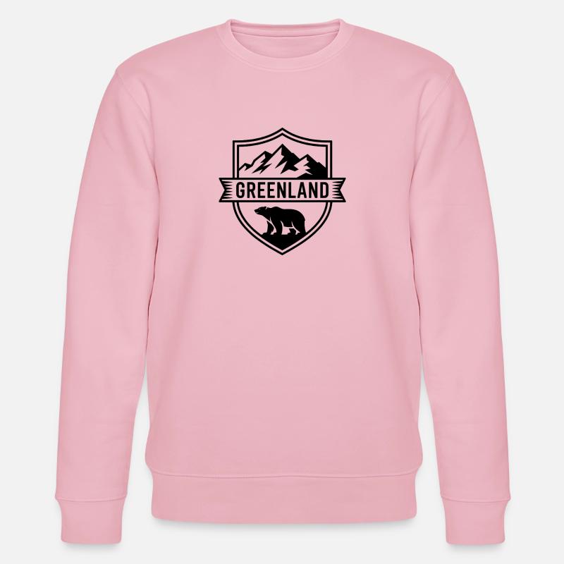 Grönland – Skiabzeichen-Tee - Stanley/Stella Unisex Bio-Sweatshirt CHANGER  - Hellrosa