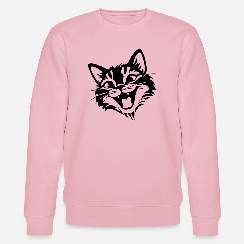 Chat Rieur | Drôles Chats T-Shir - Sweat bio CHANGER Stanley/Stella Unisexe - rose pâle